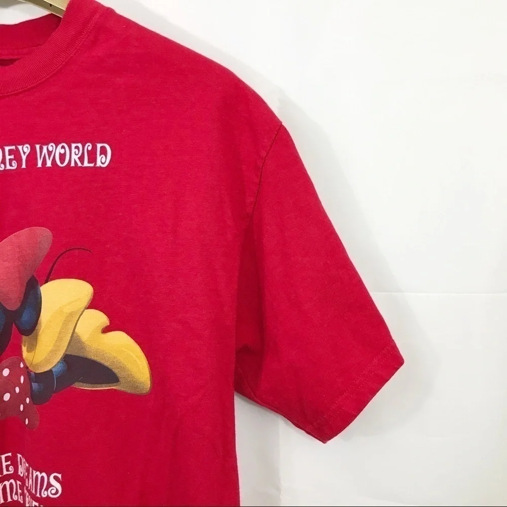 Disneyland Shirt Walt Disney Unisex Minnie Mouse Short Sleeve Top Souvenir - Picture 3 of 7